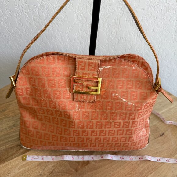 Fendi Orange Mama Baguette Handbag - Picture 6 of 8